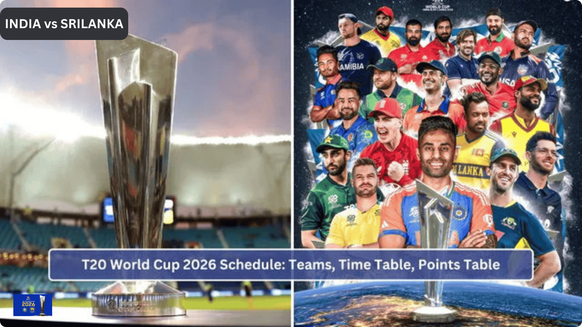 T20 Cricket World Cup 2026 Schedule 