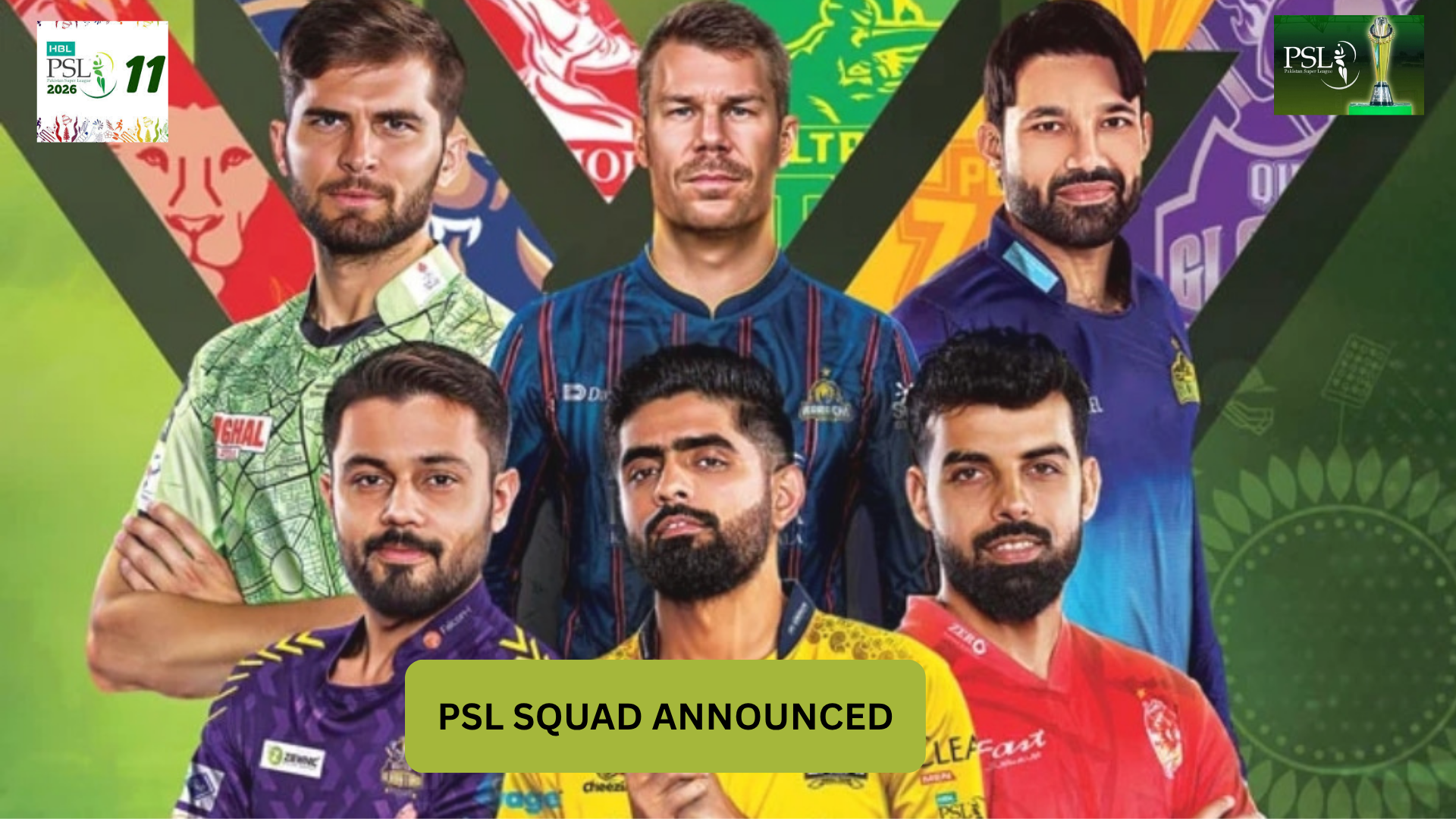 PSL 2026 Teams List 