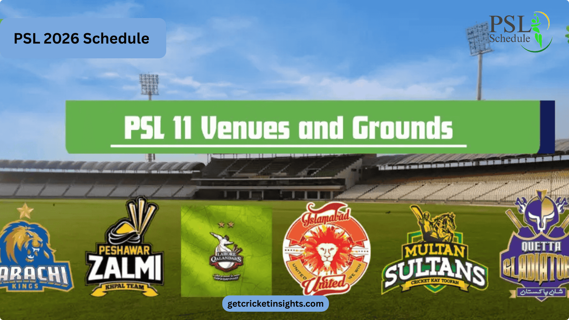 PSL 2026 Schedule and Time