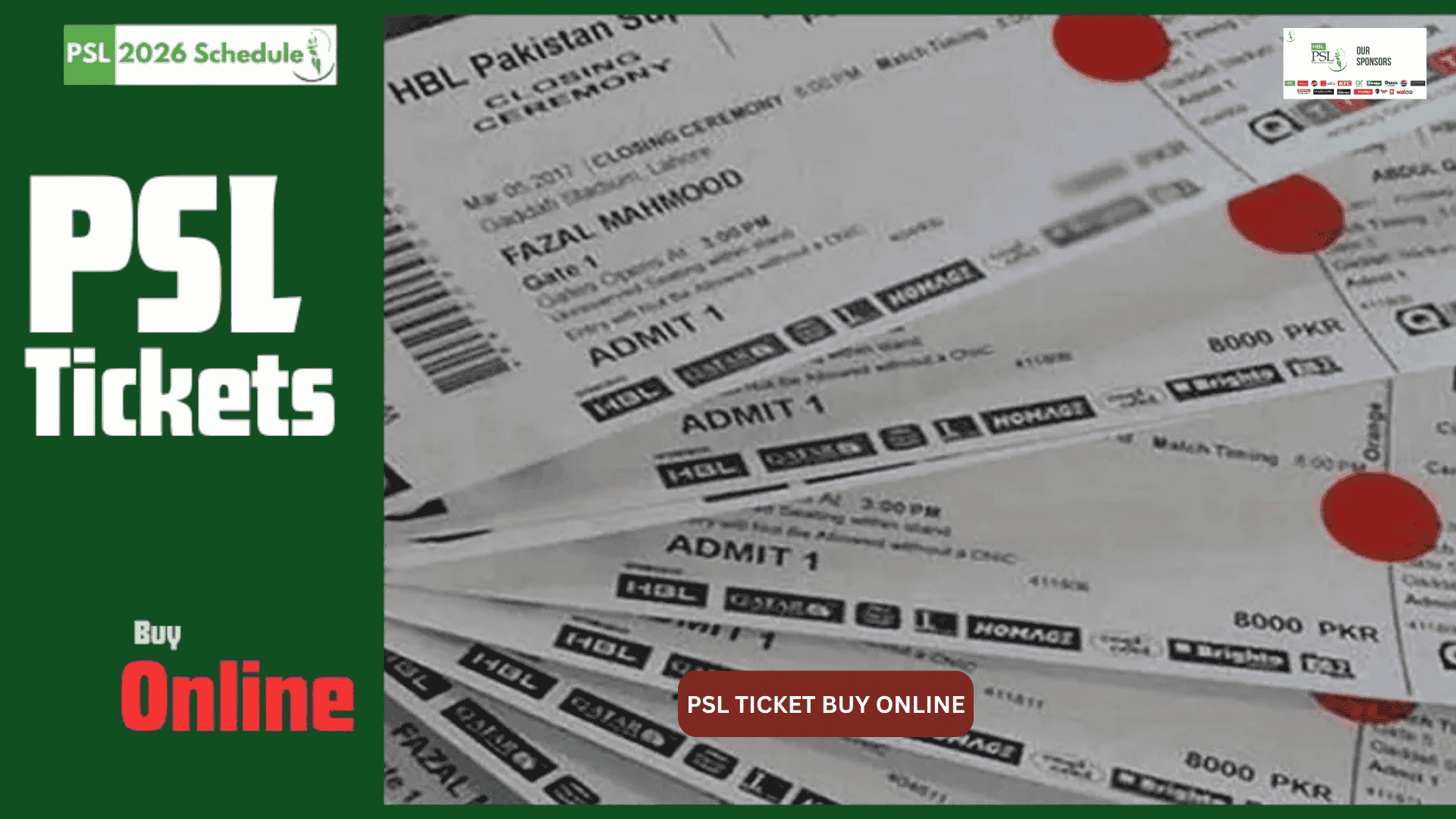 PSL ticket price 2026