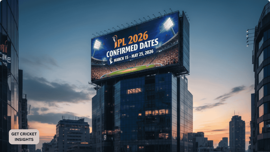 IPL 2026 Confirmed Date 
