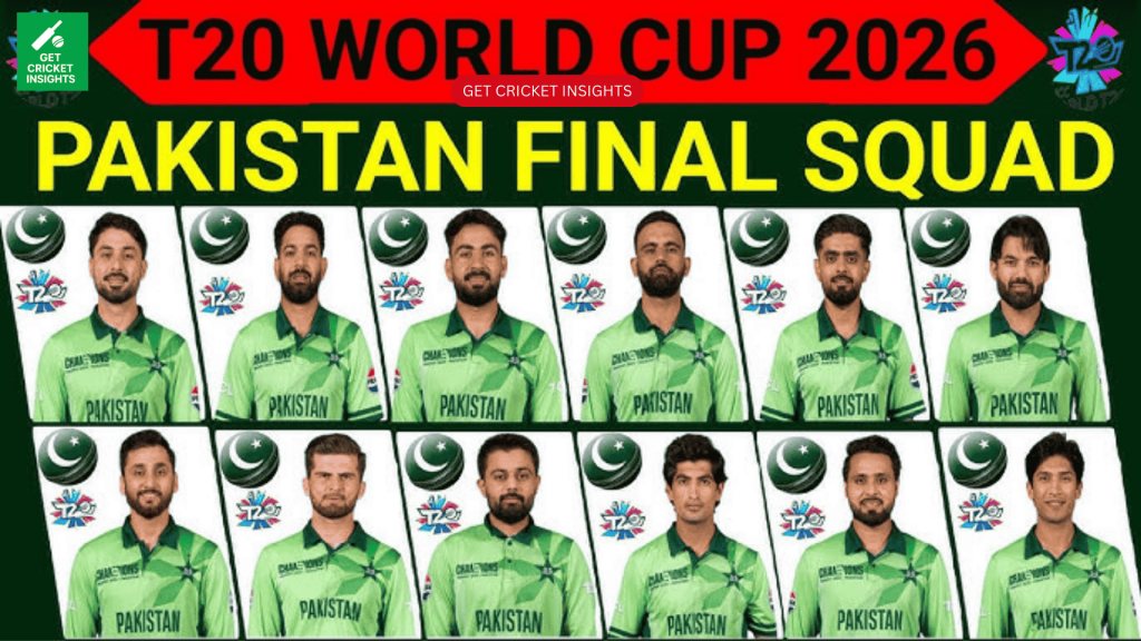 T20 World Cup 2026 Squad Pakistan
