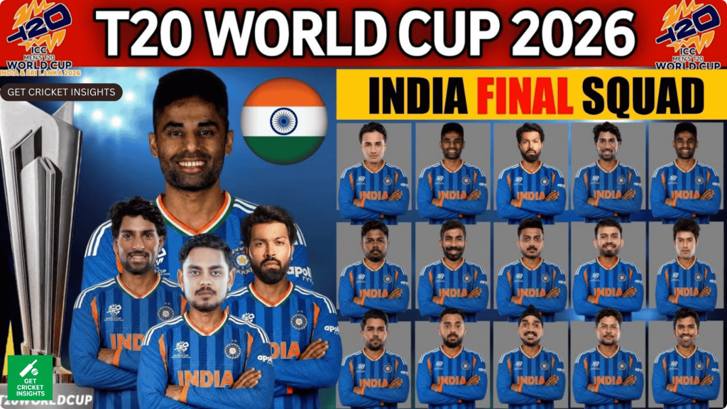 T20 World Cup 2026 Squad India 