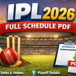 IPL 2026 Full Schedule PDF 