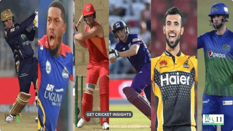 PSL 2026 New Players List