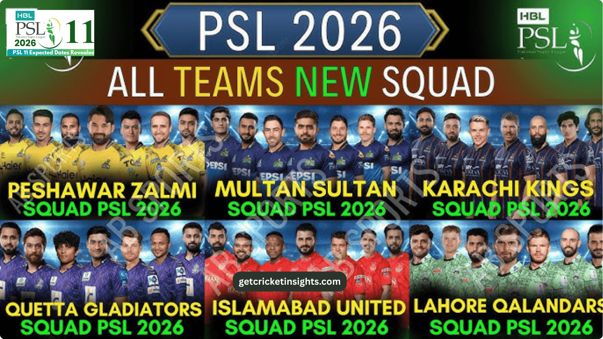 PSL 2026 Squad