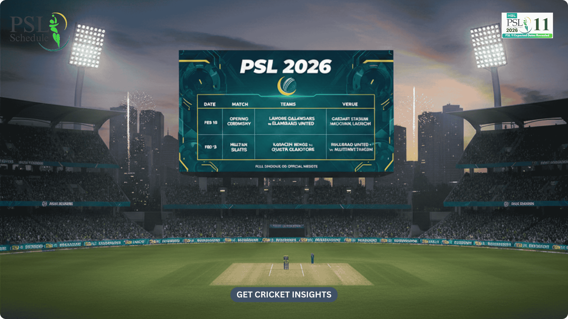 PSL 2026 Squad Details