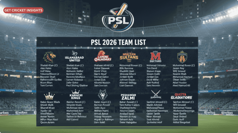 PSL 2026 Match Schedule with Venues