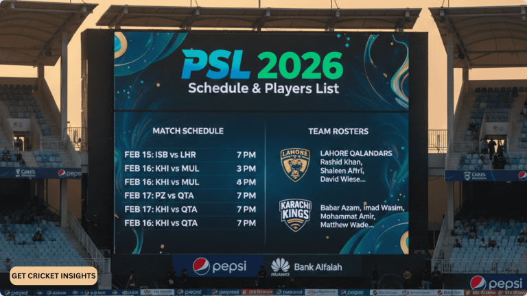 PSL Points Table 2026