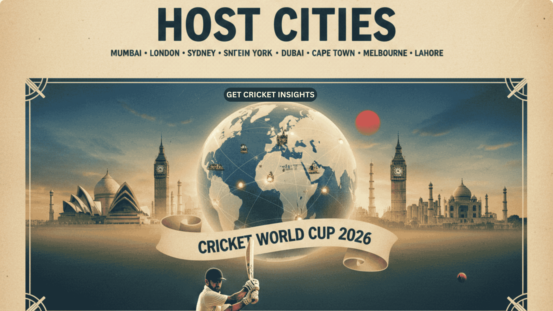 Cricket World Cup 2026 Official Announcement