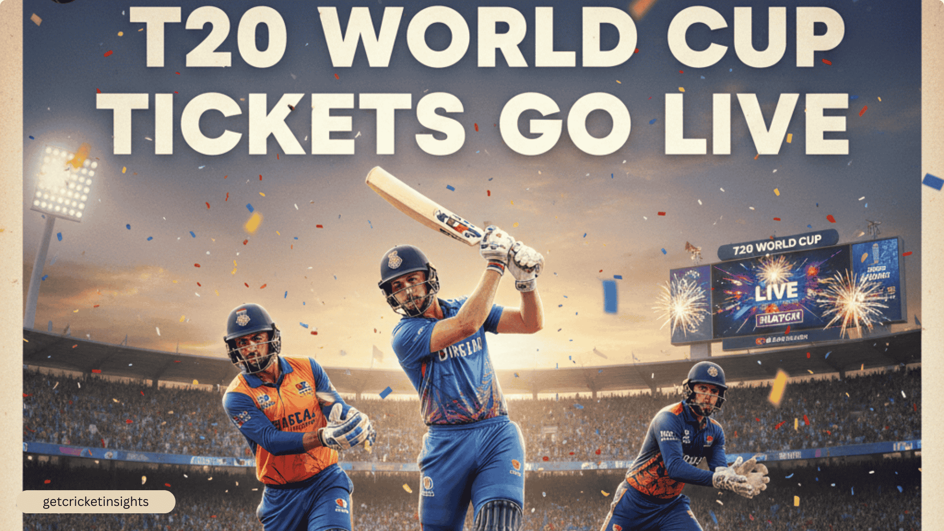 T20 World Cup Tickets Go Live
